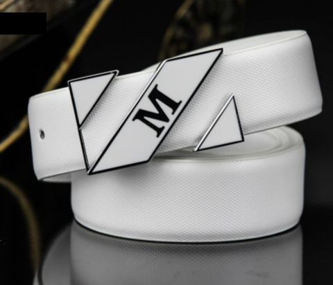 Thắt lưng da nam mặt chữ M Z111